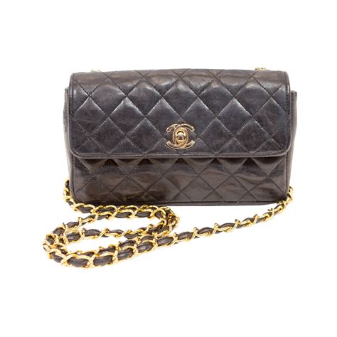 chanel black quilted belt bag|Chanel black quilted crossbody bag.